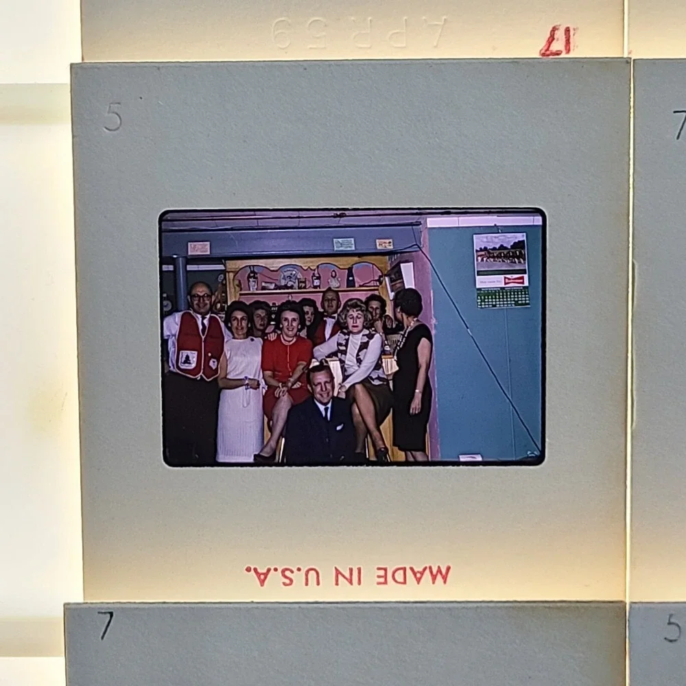 Lot of 30 Slides Party‎ Christmas People Gatherings 1968